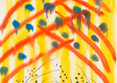Alexander Calder. Young Rain, 1964. Gouache and ink on paper, 42 1/4 x 29 1/2 inches.