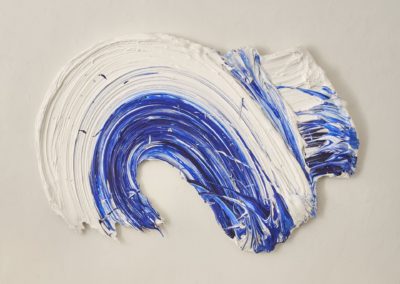 Donald Martiny, Agta, Polymer and Pigment on Aluminum, 36" x 75"