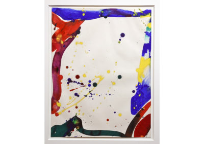Sam Francis Title : Bright Ring Drawing ( Tokyo Series ) Date : 1965 Size : 16 X 12.5 Inches