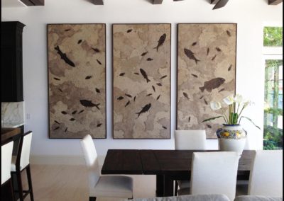 Large Fossil Triptych