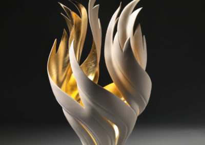 Gilded Fire Vessel by Jennifer McCurdy