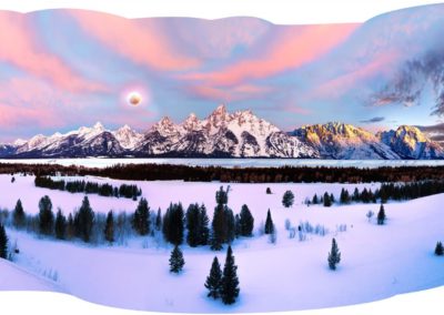 Jeremy Kidd, TETON-GRAND-MASTER-SUNRISE-1, 2019, archival print, sintra, plexiglas