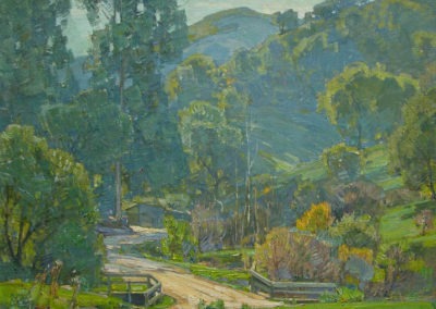 William Wendt (1865-1946) "The Canyon Road" dated 1932 oil on canvas, 30 x 36 inches