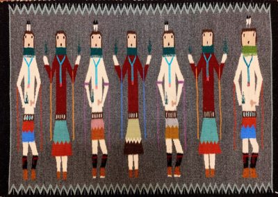 finest authentic Navajo rug by Lillie Chrschilly, weaver from Lukachukai, AZ