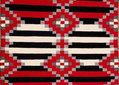 finest authentic Navajo rug by Nora Begay, weaver from Pinon, AZ