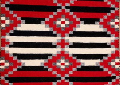finest authentic Navajo rug by Nora Begay, weaver from Pinon, AZ