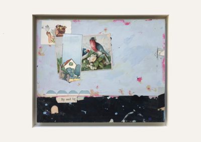 Gayle Donahue, "By and By", 2018, acrylic and collage on panel