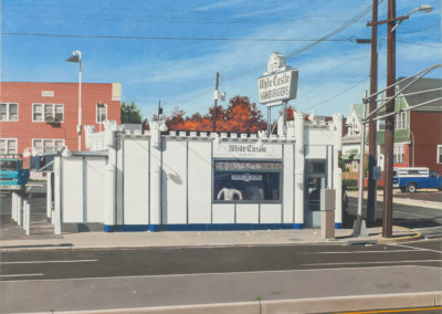 John Baeder, White Castle, 1976. oil on canvas 30 x 40 inches