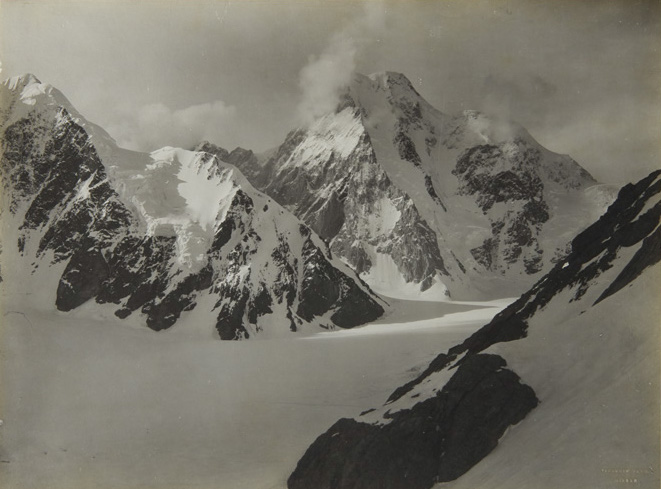 Vittorio Sella, Staircase Peak and end of N.E. Ridge of K2 and the Opening of the Staircase Basin. Courtesy of Andrew Smith Gallery